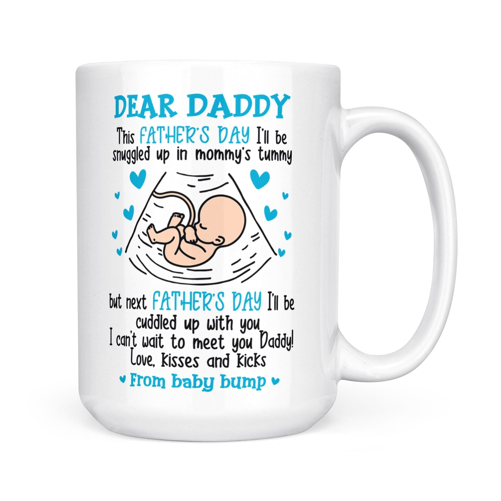 Can't Wait To Meet Daddy Mug Father's Day Gift For Dad To Be