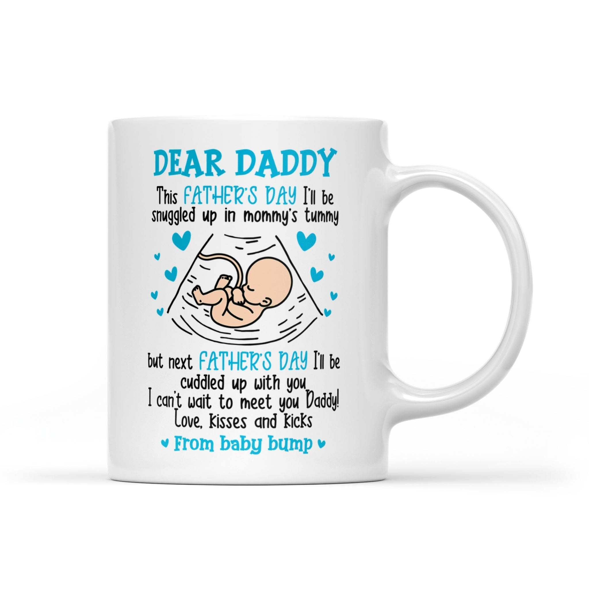 Can't Wait To Meet Daddy Mug Father's Day Gift For Dad To Be