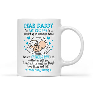 Can't Wait To Meet Daddy Mug Father's Day Gift For Dad To Be
