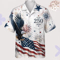 USA 250 Years of Freedom Hawaiian Shirt, Patriotic Eagle Flag 1776-2026 AOP Hawaii Shirt 685166 WFD