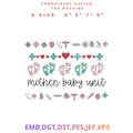 Mother Baby Nurse Embroidery File