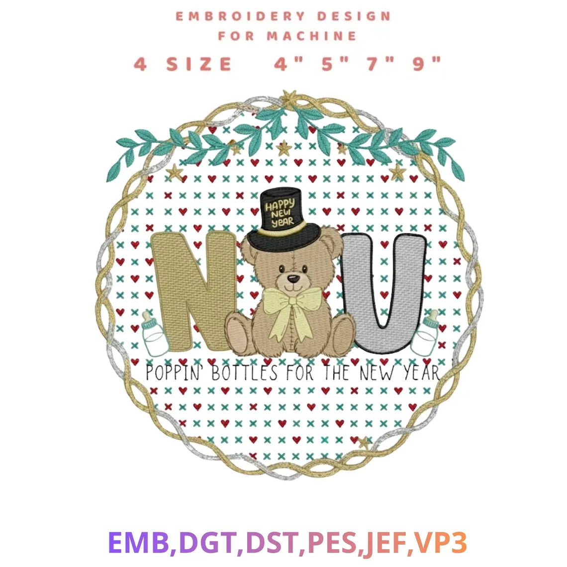 Neonatal Nicu Nurse Embroidery File