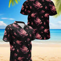 Angel Fish Hawaiian Shirt, Tropical Ocean Aloha Shirt for Men Women, Colorful Reef Fish Button-Up Summer Vacation Top, Sizes S–5XL