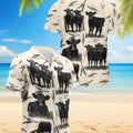Cow Hawaiian Shirt Vintage Cattle Farm Lovers Shirt, Retro Farmer Gift Aloha Shirt Summer Unisex Button-Up Top, S–5XL