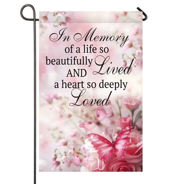 In Memory Garden or Cemetery Flag