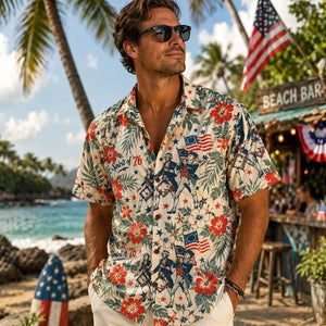 250 Years of America Hawaiian Shirt, Spirit of 76 Patriotic 4th of July 1776-2026 AOP Hawaii Shirt 685190 WFD