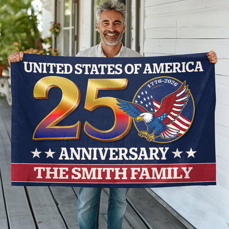 250th Anniversary USA Eagle Patriotic House Flag LM32 897557