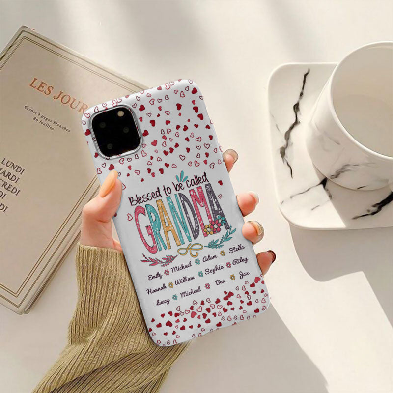 Blessed to be called Nana Mommy, Nana, Grandma, Auntie Personalized Phone Case 24hl100 SC7153