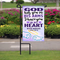 Personalized God Has You Memorial Garden or Cemetery Flag