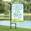 Personalized If Tears Stairway Memorial Garden or Cemetery Flag