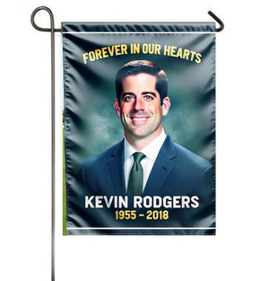 Simple Personalized Memorial Garden Flag